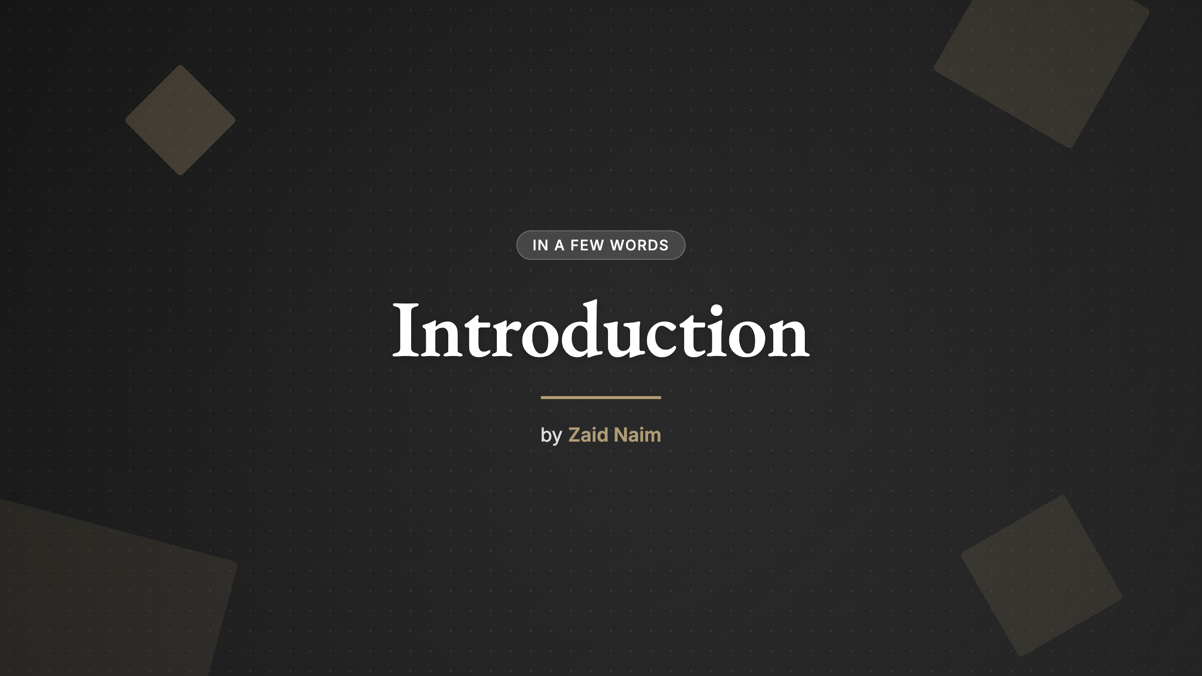 Introduction