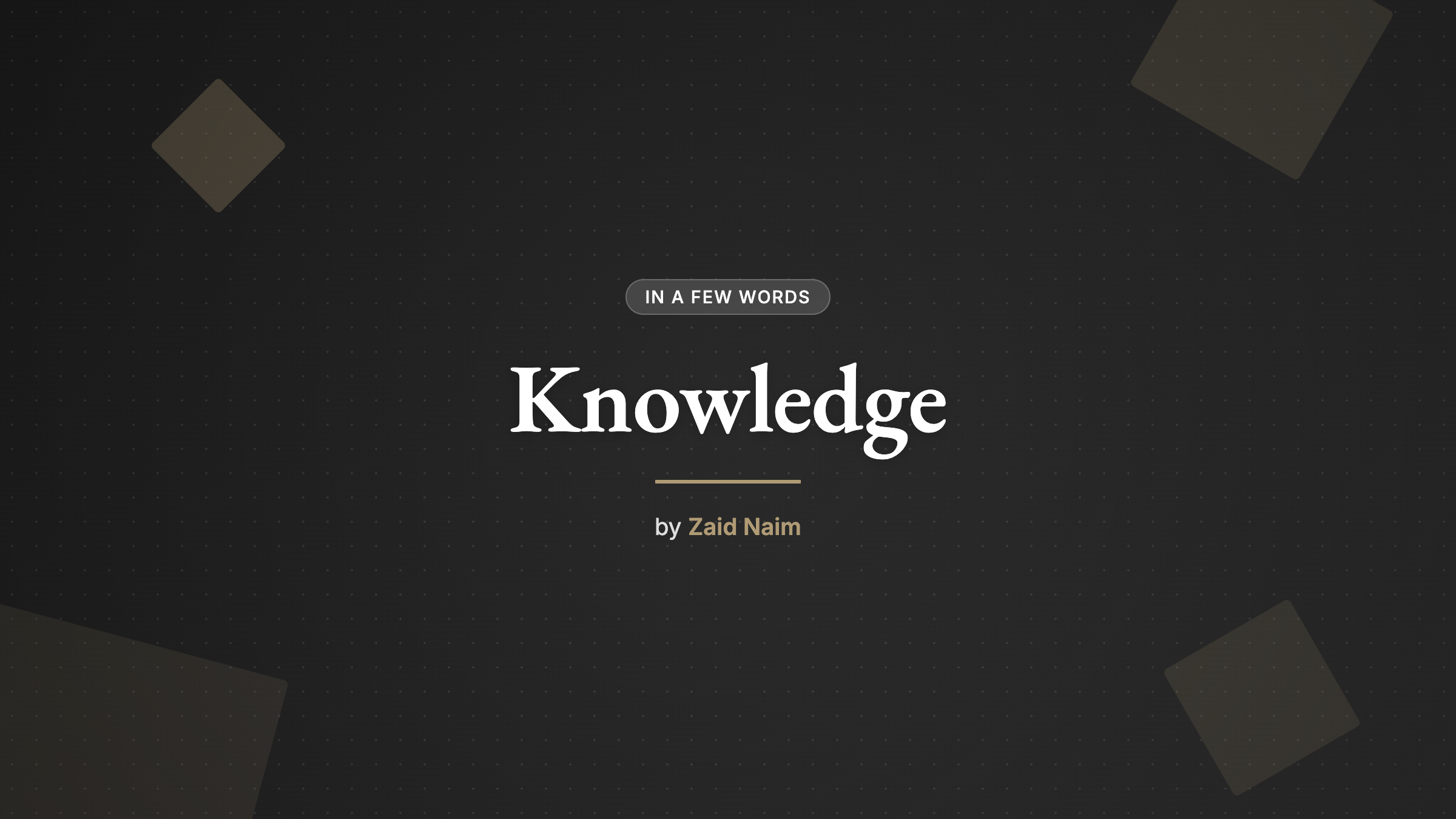 Knowledge