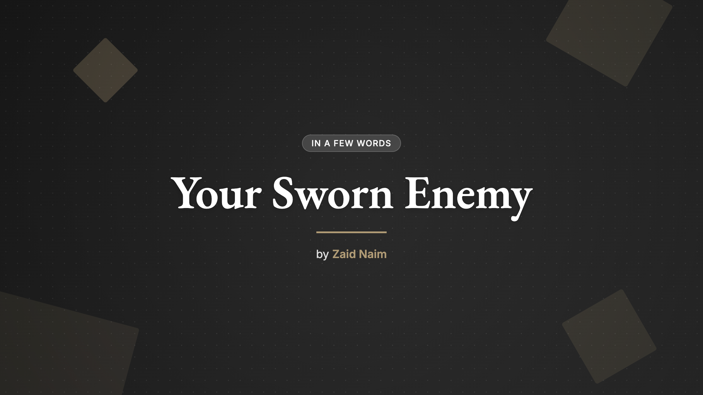 Your Sworn Enemy